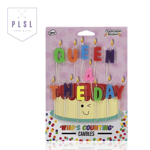 [PLAY PLSL] QUEEN 4 THE DAY 알파벳 생일 축하 초 CANDLES 플레져랩